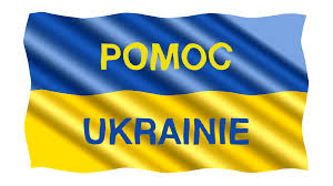 flaga z napisem pomoc Ukrainie