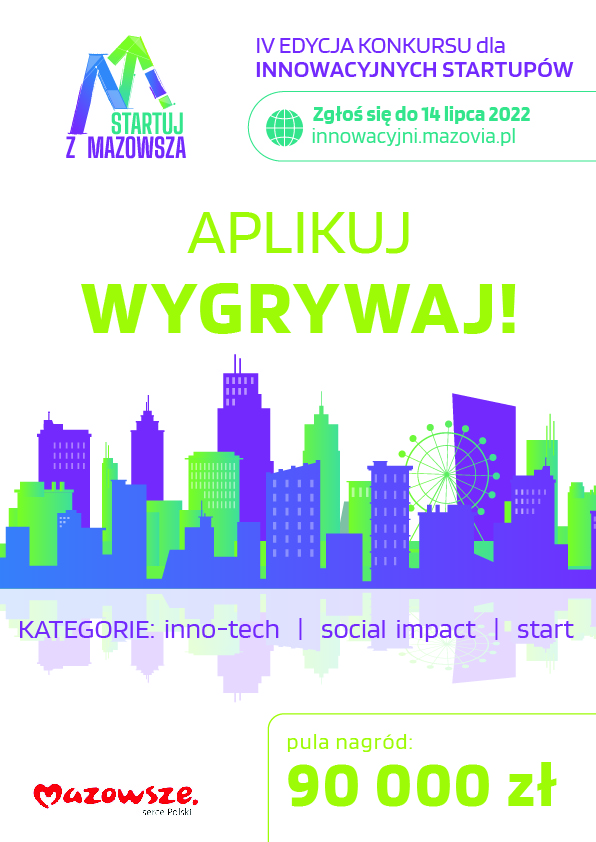 plakat konkurs startuj z mazowsza