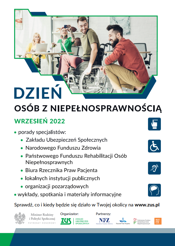plakat zus dzień osób z niepełnosprawnością